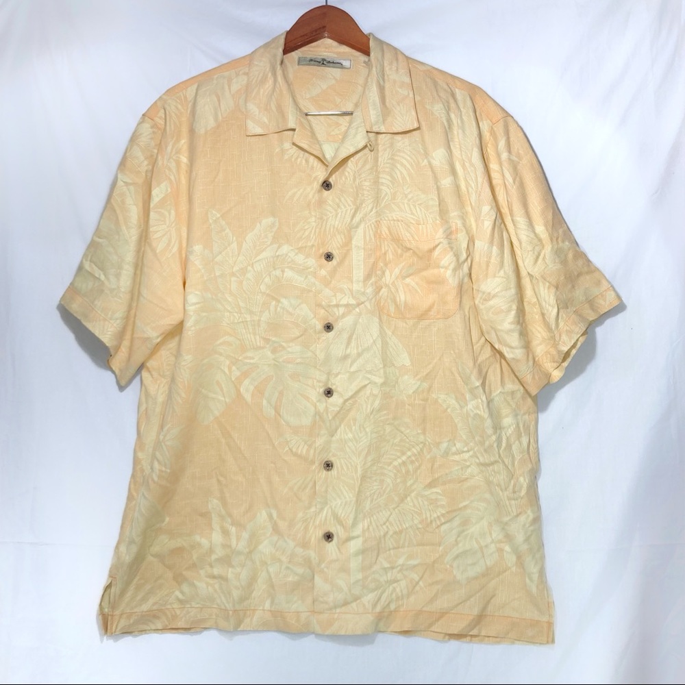 Tommy Bahama Vintage 100% Silk Hawaiian Shirt Sz L